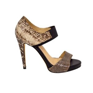 Joan Oloff Snake Print Stiletto Heels Size 10